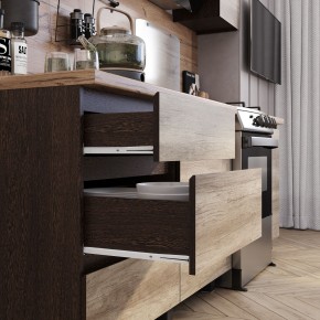 Кухня Энигма 1.6 м (венге/дуб каньон) в Карталах - kartaly.mebel24.online | фото 2
