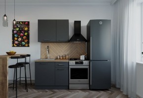 Кухонный гарнитур Антрацит 1000 (Стол. 38мм) в Карталах - kartaly.mebel24.online | фото