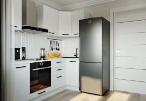 Кухонный гарнитур Белый Глянец 2200*1000 (Стол. 38мм) в Карталах - kartaly.mebel24.online | фото