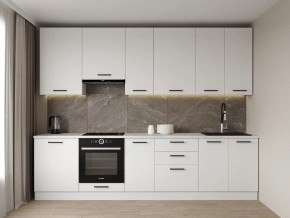 Кухонный гарнитур Белый Глянец 3000 h950 (Стол. 38мм) в Карталах - kartaly.mebel24.online | фото