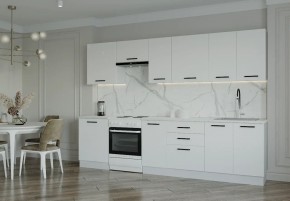Кухонный гарнитур Белый Глянец 3000 (Стол. 38мм) в Карталах - kartaly.mebel24.online | фото