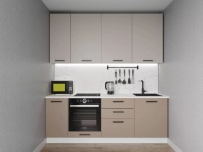Кухонный гарнитур Каппучино 2200 h950 (Стол. 38мм) в Карталах - kartaly.mebel24.online | фото