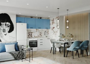 Кухонный гарнитур Капри 2550 (Стол. 38мм) в Карталах - kartaly.mebel24.online | фото
