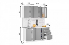 Кухонный гарнитур Кельн 1600 (софт пломбир) в Карталах - kartaly.mebel24.online | фото 2