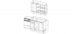 Кухонный гарнитур Ниагара 1200 (Стол. 26мм) в Карталах - kartaly.mebel24.online | фото 2