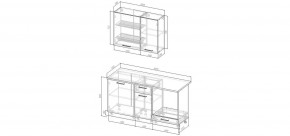 Кухонный гарнитур Ниагара 1600 (Стол. 38мм) в Карталах - kartaly.mebel24.online | фото 2