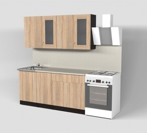 Кухонный гарнитур Симона демо 1700 (Венга/Дуб Сонома) в Карталах - kartaly.mebel24.online | фото 1