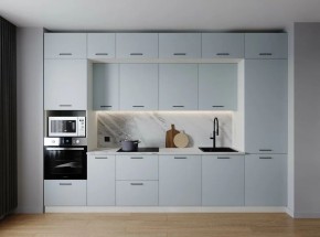 Кухонный гарнитур Смоки 3400 (Стол. 26мм) в Карталах - kartaly.mebel24.online | фото