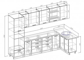 Кухонный гарнитур угловой Бланка 3200х1400 (Стол. 38мм) в Карталах - kartaly.mebel24.online | фото 2