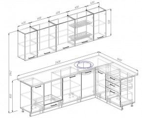 Кухонный гарнитур угловой Латте 2600х1600 (Стол. 26мм) в Карталах - kartaly.mebel24.online | фото 2