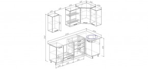 Кухонный гарнитур угловой Шимо 2200х1000 (Стол. 38мм) в Карталах - kartaly.mebel24.online | фото 2