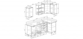 Кухонный гарнитур угловой Смоки 2200*1000 (Стол. 38 мм) в Карталах - kartaly.mebel24.online | фото 2