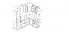 Кухонный гарнитур угловой Смоки 2400*1600 (Стол. 38мм) в Карталах - kartaly.mebel24.online | фото 2