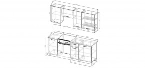 Кухонный гарнитур Умбра 2000 (Стол. 26мм) в Карталах - kartaly.mebel24.online | фото 2
