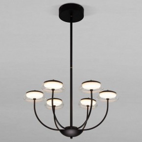 Люстра на штанге Eurosvet Fungo 50388 LED черный в Карталах - kartaly.mebel24.online | фото