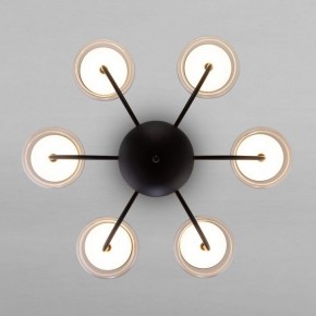 Люстра на штанге Eurosvet Fungo 50388 LED черный в Карталах - kartaly.mebel24.online | фото 2