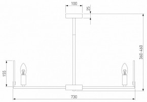 Люстра на штанге Eurosvet Marble 60158/7 латунь в Карталах - kartaly.mebel24.online | фото 2
