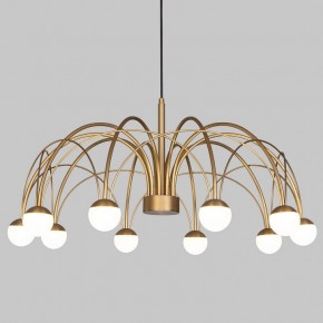 Люстра на штанге Eurosvet Ragno 90030/10 LED золото в Карталах - kartaly.mebel24.online | фото