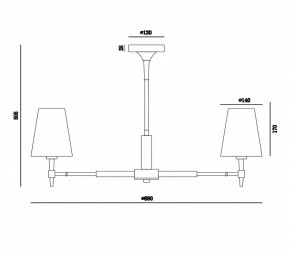 Люстра на штанге Maytoni Zaragoza H001CL-07BS в Карталах - kartaly.mebel24.online | фото 4