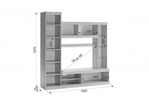 МАКСИ К1 Стенка для гостиной дуб сонома/белое дерево в Карталах - kartaly.mebel24.online | фото 1