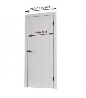 Межкомнатная дверь Bolivar Роялвуд белый (комплект) 900 в Карталах - kartaly.mebel24.online | фото