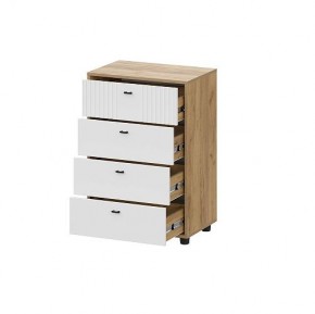 МИЛАН Детская (Дуб Золотой/Белый матовый) в Карталах - kartaly.mebel24.online | фото 19