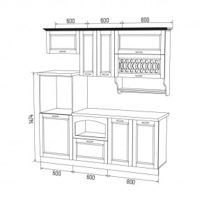 МИЛАНО Кухонный гарнитур 2,0 м Компоновка №3 в Карталах - kartaly.mebel24.online | фото 6