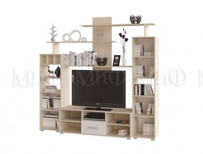 МИНИ-2 Гостиная (МДФ) Белый глянец/Дуб Крафт в Карталах - kartaly.mebel24.online | фото 2