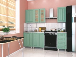 Модульная кухня Луксор клен бирюза в Карталах - kartaly.mebel24.online | фото 1