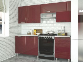 Модульная кухня Танго бордо в Карталах - kartaly.mebel24.online | фото 2