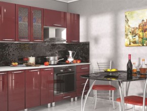 Модульная кухня Танго бордо в Карталах - kartaly.mebel24.online | фото 3