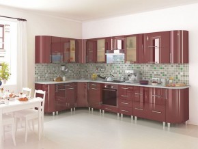 Модульная кухня Танго бордо в Карталах - kartaly.mebel24.online | фото 4