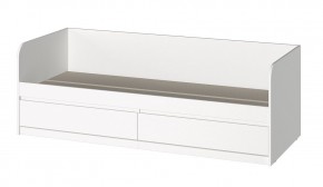 МС "Хилтон" Кровать 0,8 (Белый текстурный) в Карталах - kartaly.mebel24.online | фото