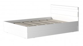 МС "Хилтон" Кровать 1,4 (Белый текстурный) в Карталах - kartaly.mebel24.online | фото 2