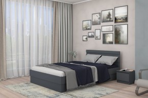 МС "Хилтон" Кровать 1,4 (графит) в Карталах - kartaly.mebel24.online | фото