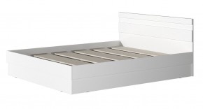 МС "Хилтон" Кровать 1,6 (Белый текстурный) в Карталах - kartaly.mebel24.online | фото 2
