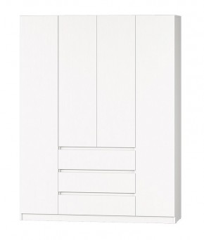 МС "Хилтон" Шкаф №1 1600 (Белый текстурный) в Карталах - kartaly.mebel24.online | фото 2