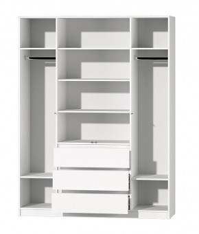 МС "Хилтон" Шкаф №1 1600 (Белый текстурный) в Карталах - kartaly.mebel24.online | фото 3