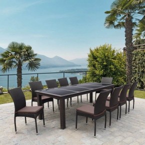 Набор уличный T438/Y380A-W53 Brown 10PCS в Карталах - kartaly.mebel24.online | фото 2