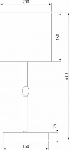 Настольная лампа декоративная Eurosvet Notturno 01162/1 черный в Карталах - kartaly.mebel24.online | фото 4