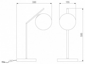 Настольная лампа декоративная Eurosvet Shape 01213/1 хром в Карталах - kartaly.mebel24.online | фото 3