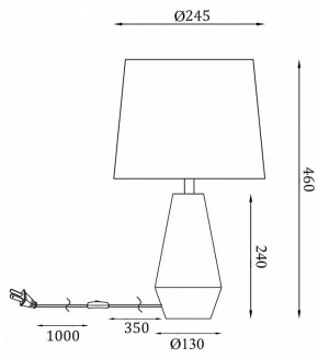 Настольная лампа декоративная Maytoni Calvin Table Z181-TL-01-W в Карталах - kartaly.mebel24.online | фото 2