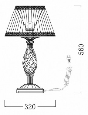 Настольная лампа декоративная Maytoni Grace ARM247-00-G в Карталах - kartaly.mebel24.online | фото 7