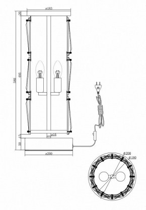 Настольная лампа декоративная Maytoni Puntes MOD043TL-02CH в Карталах - kartaly.mebel24.online | фото 4