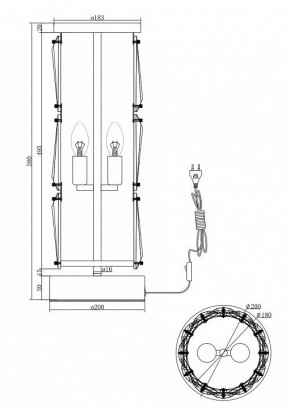 Настольная лампа декоративная Maytoni Puntes MOD043TL-02G в Карталах - kartaly.mebel24.online | фото 3