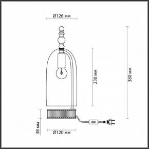 Настольная лампа декоративная Odeon Light Bell 4892/1T в Карталах - kartaly.mebel24.online | фото 6