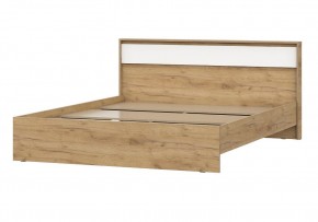 НЕКСТ 1 Кровать двойная (1.6х2.0) Дуб Золотой/Белый в Карталах - kartaly.mebel24.online | фото