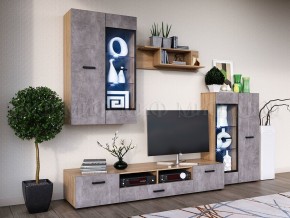 Нэнси New Полка навесная (ЛДСП) Сонома в Карталах - kartaly.mebel24.online | фото 2