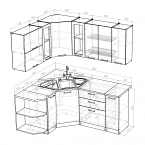 ОЛЬГА Кухонный гарнитур Оптима 3 (1500*1800 мм) в Карталах - kartaly.mebel24.online | фото 2