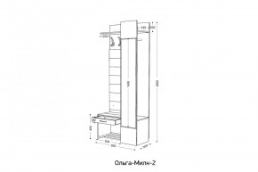 ОЛЬГА-МИЛК 2 Прихожая в Карталах - kartaly.mebel24.online | фото 2
